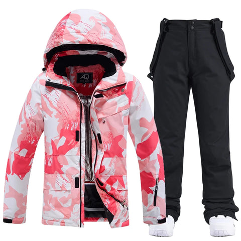 Women's Snow Wear 10k Waterproof Ski Suit Set