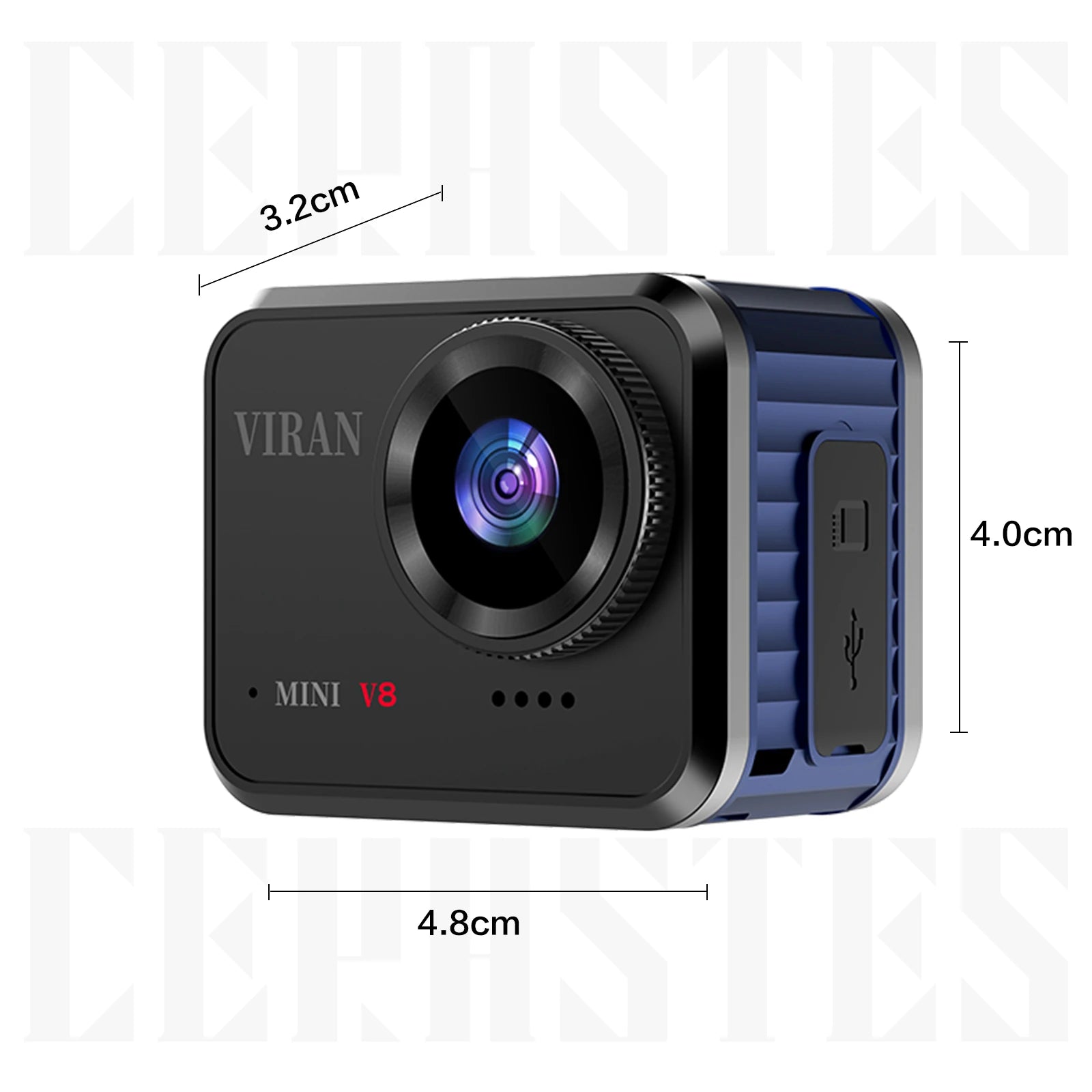 CERASTES Mini Action Camera 4K60fps Ultra HD V8 16MP WiFi 145° 10M Body Waterproof Helmet Video Recording Cameras Sports DV Cam