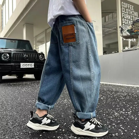 Years Kids Trousers Boys Pants Boy's Child Baggy Summer Clothes Teenager