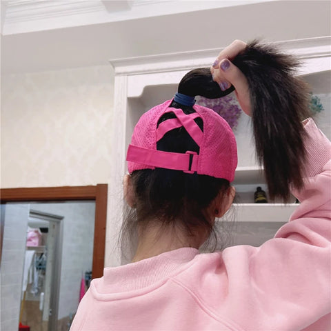 Sports Sunshade Ponytail Cap