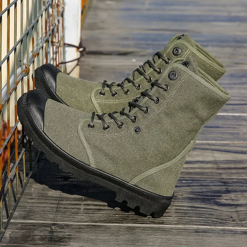 Men Casual Ankle Boots Military Bota Masculina