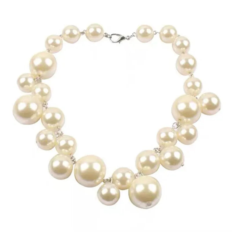 YANGLIUJIA Pearl Necklace European And American Style Personality Fashion Necklace Ms Girl Travel Wedding Accessories 2023