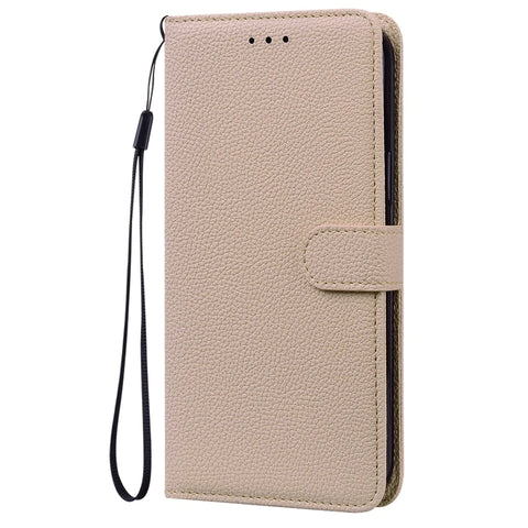 Flip Case for Samsung Galaxy S22 S21 S20 S10 S9 S8 Plus Lychee Pattern PU Leather Wallet Case for Galaxy S20FE S21FE S22 Ultra