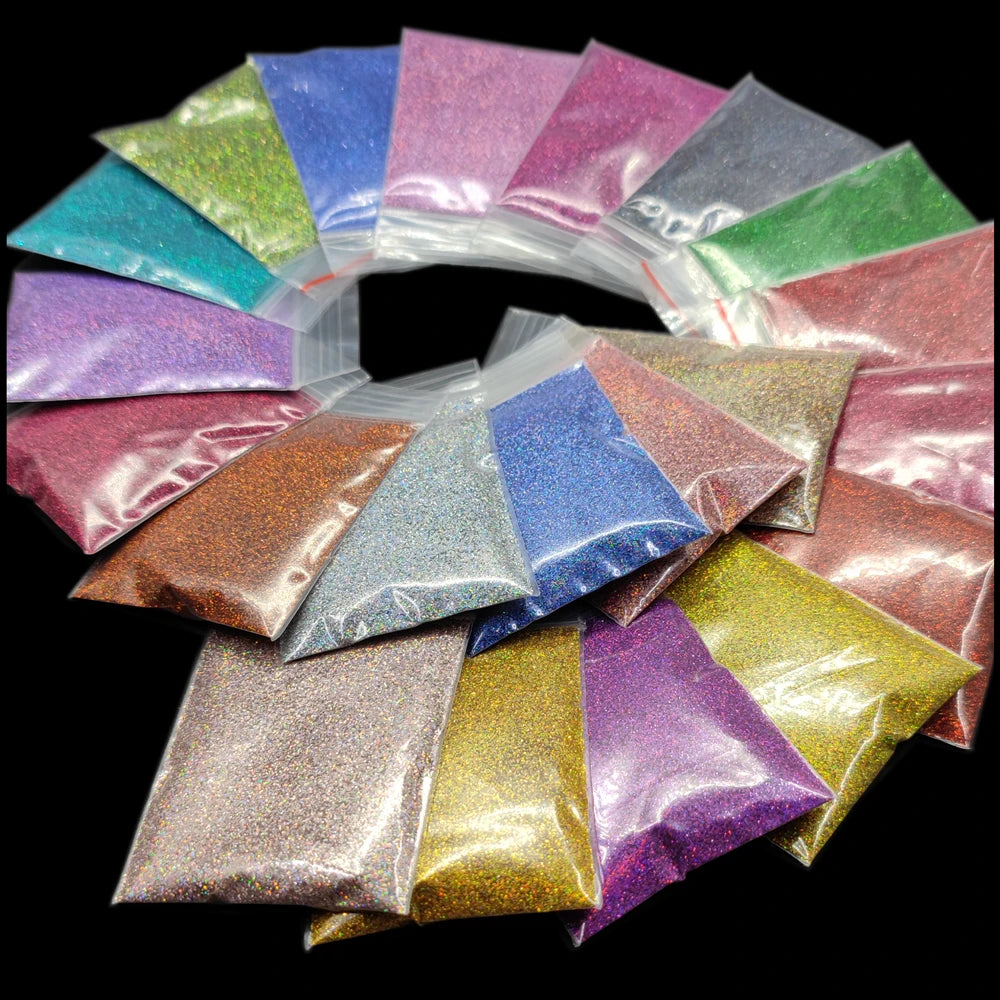 Nails Glitter Chrome Nail Powder Diamond Rainbow Linear Glitter Gel Polish