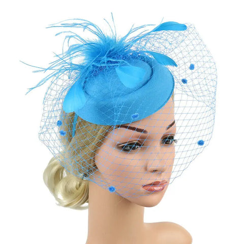 Handmade Large Women Feather Floral Hair Fascinator Hat Headband Accessories New Fedoras