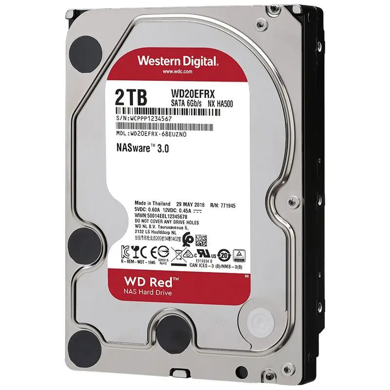 Original Western Digital WD Red NAS 4TB 3TB 3.5" Internal Hard Drive HDD SATA 6GB/S 2TB 1TB SATA 64 MB Cache HDD For Desktop