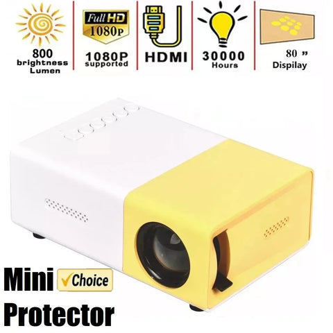 1080P Full HD Portable Beamer Audio HDMI USB Video Projetor