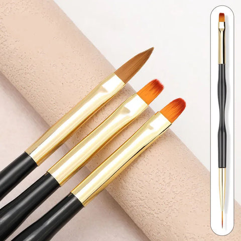 Brush Set Tips Ultra-thin Line Drawing Pen Dual End UV Gel Painting Brushes