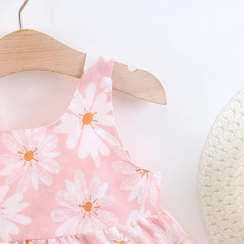 Summer Baby Girl Newborn Strap Dress