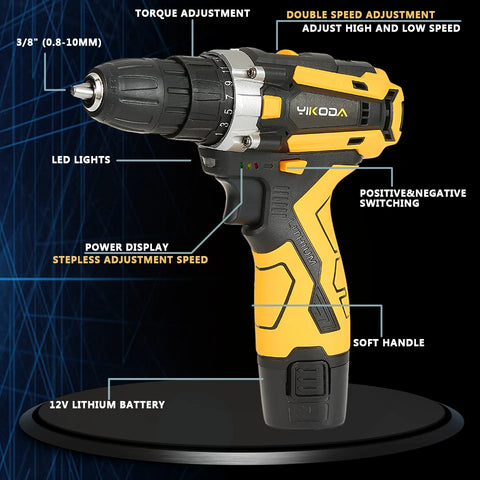 Lithium Battery Household Multi-function 2 Speed Power Tools