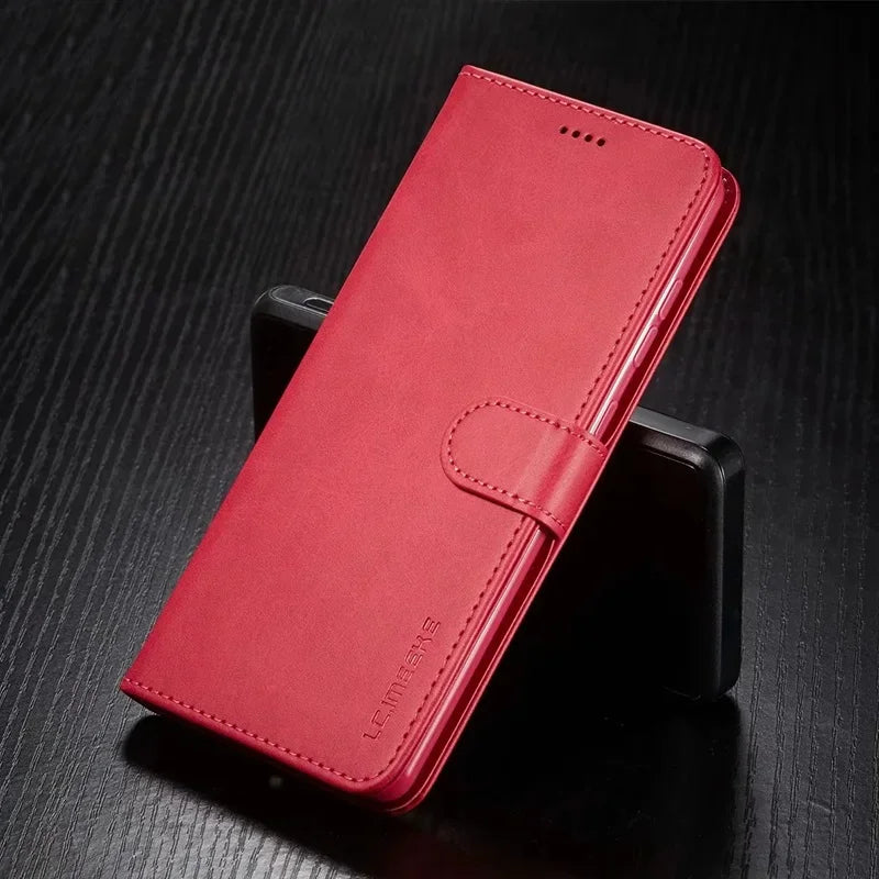 Leather Wallet Case for S24 S23 S22 S21