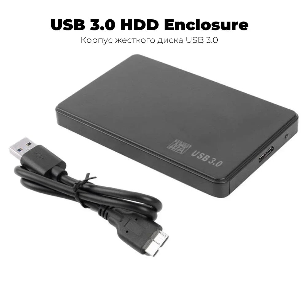 USB 3.0 SATA Enclosure External Hard Drive Case 2.5" 2.5 Inch Caddy HDD SSD External Storage Black wholesale