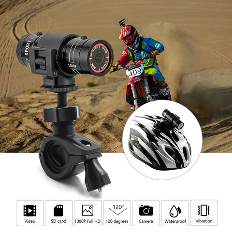 Bicycle Sports Camera Mountain Bike Motorcycle Helmet Action Mini Camera DV F9 Camcorder Full 1080p HD Car Video Recorder