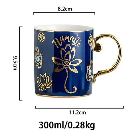 Blue Eye Coffee Cup Devil's Eye Turkish Ceramic Mug Home Breakfast Milk Novelty Cup Water Cup Afternoon Tea Cup Couples Gifts