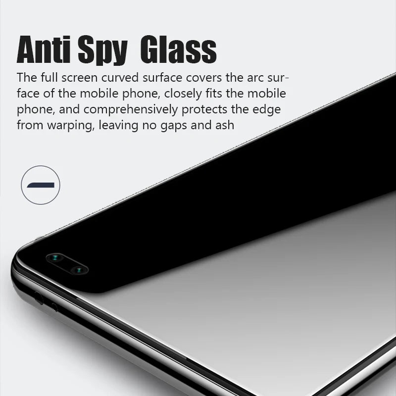 Screen Protector For Redmi Note Plus 5G Privacy Tempered Glass
