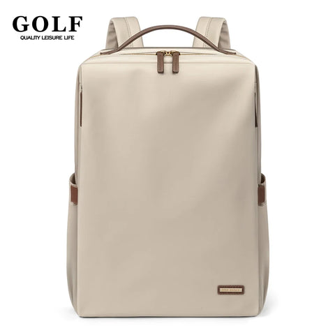 GOLF Women's Backpack Solid Color Nylon Laptop Bag 15.6 Inch Adult Female Backpack Travel Large Capacity Waterproof Fashion 2024