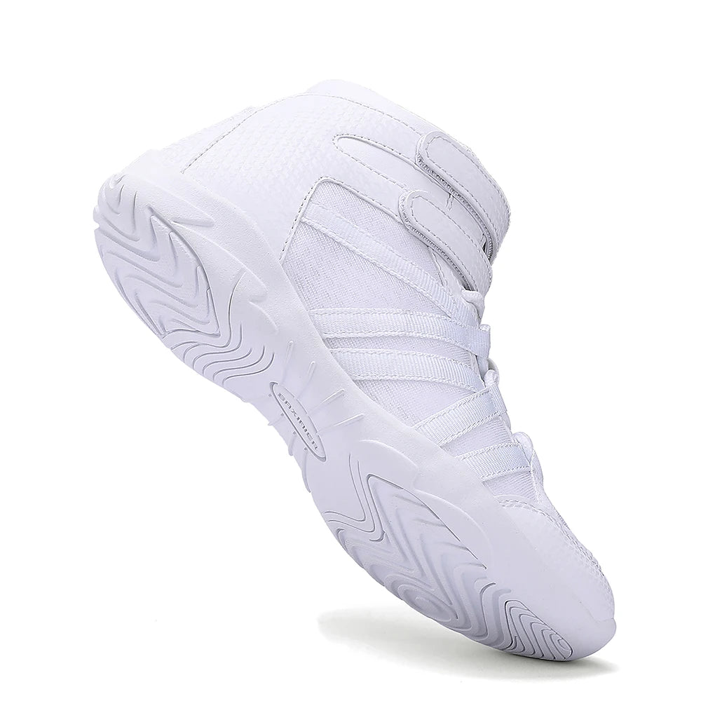 Boy's White High Top Cheerleading Shoes