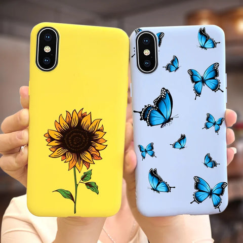 Silicone Soft Fundas Phone Back Cover Case For iPhone