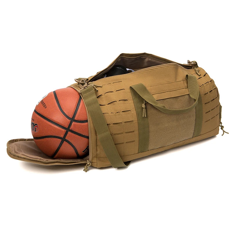 Military Fitness Training Bag With Shoe Basketball Weekender Bags