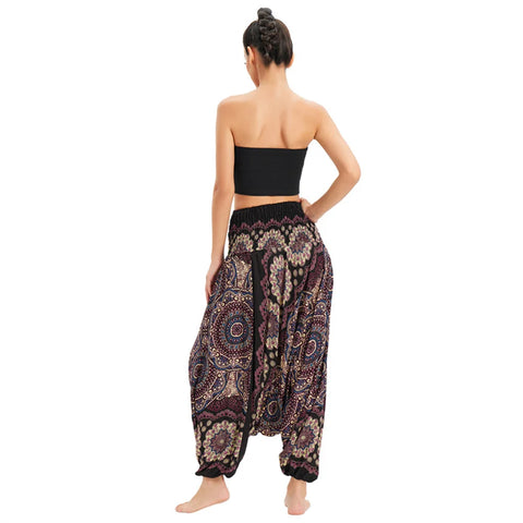 Women High Waist Harem Baggy Boho Yoga Wear