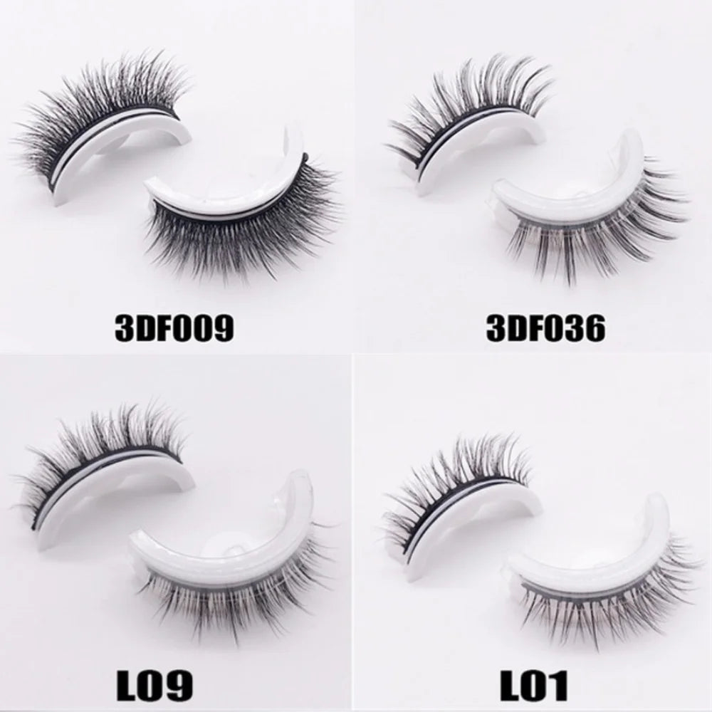 Reversible Glue-free Self-adhesive False Eyelashes Easy Makeup