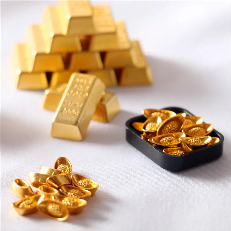 Gold Bar Miniature Mini Gold Ingot Coins