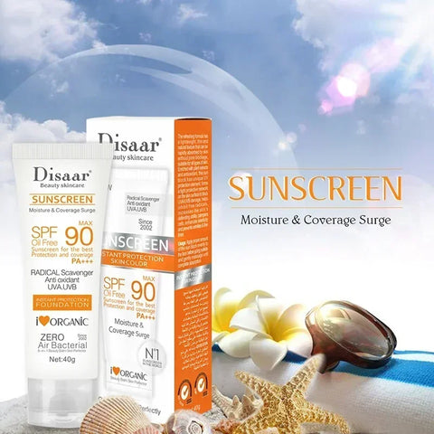 Body Brightening Sun Cream Sunscreen Facial Solar Blocker Moisturizing Refreshing Not Greasy Protector Solar SPF90 Skin Care