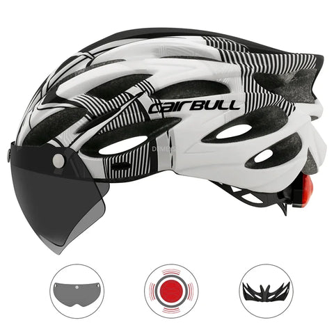 Outdoor Motorcycle Bicycle Taillight Helmet Removable Lens