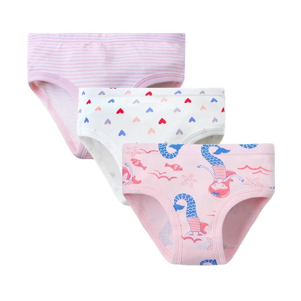 2-7 Years Girls Panties 3pcs