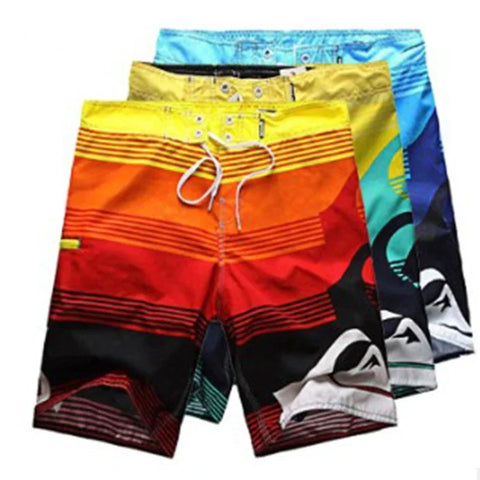 New Swimwear Men Swim Beach Shorts Mens Swimming Trunks Swimsuit Man bermuda Beachwear Surf Board Bathing Suit Pocket Badeshorts