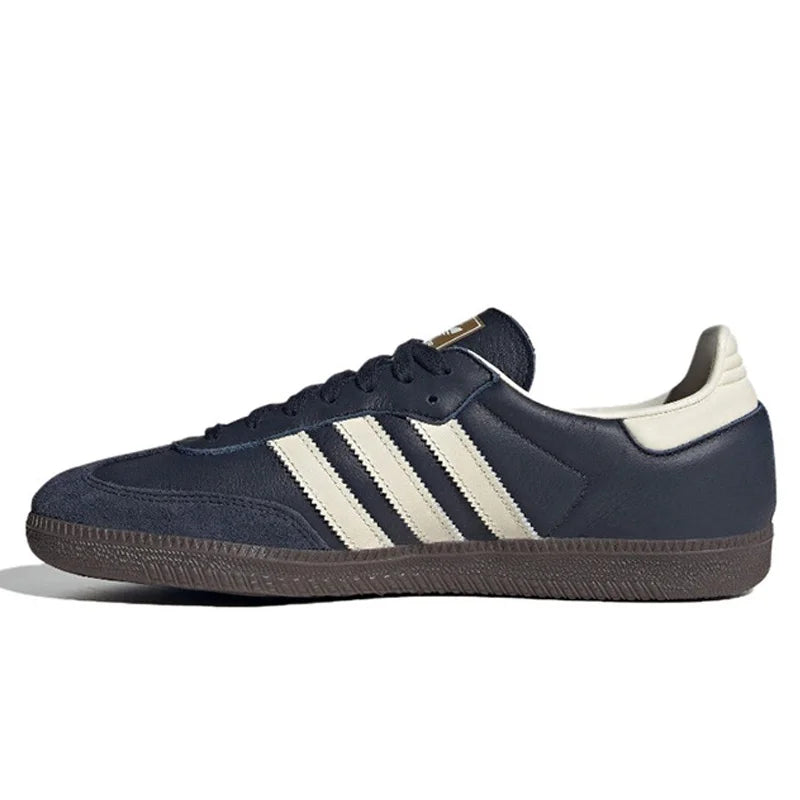 Adidas Originals Samba Low Skateboarding Shoes for Men and Women Unisex Green Tumbled Leather