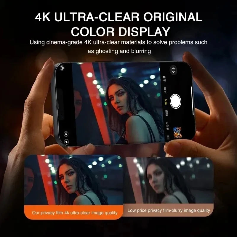 Anti-spy Protective Glass For iPhone X XR XS Max