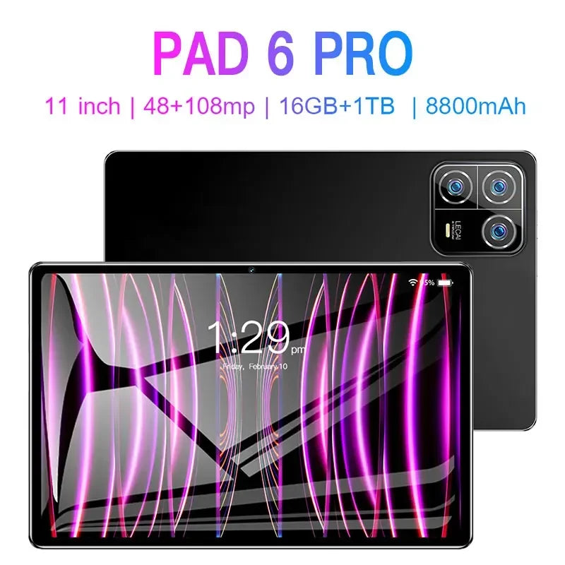 Original Mi Pad 6 Pro Tablet 11inch Android13 Tablet PC mi Pad 6 max Global 5G/Wifi Tablets Dual SIM Card tablet unlocked Tab