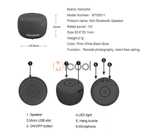 2022 Mini Bluetooth Speaker Cute Audio Player True Wireless Handsfree Car Bicycle Speakers with Lanyard for Mobile Phone PC