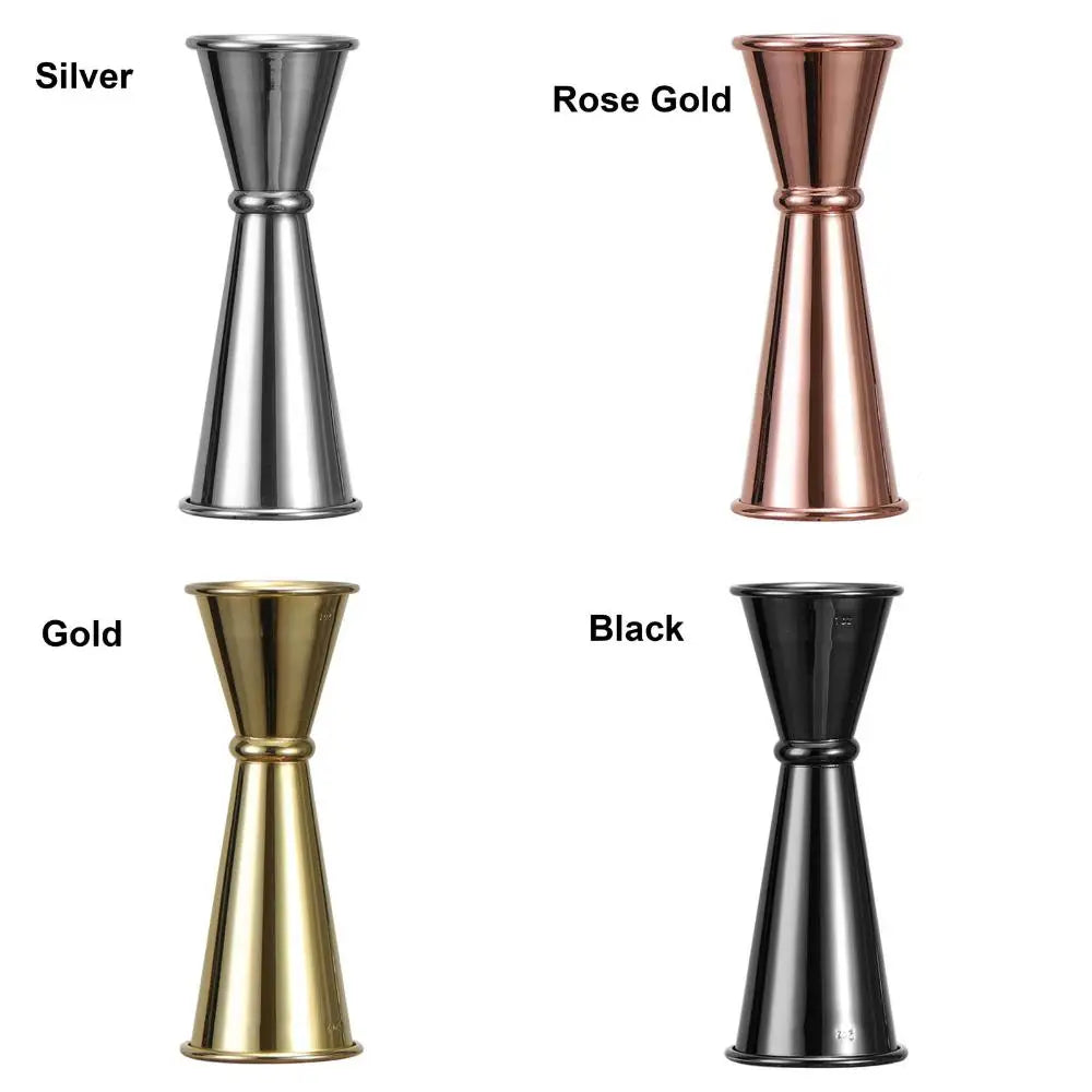 Dual Shot Stainless Steel Measure Cup Cocktail Shaker Drink Spirit Measure Jigger Kitchen Bar Barware Tools