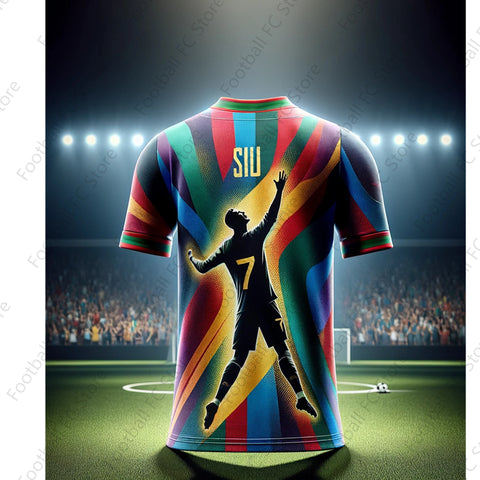 CHATGPT-Soccer Jersey for Kids and Adults, Special Ronaldo 7, Summer Tee, Intelligent Design Edition, New Kit, 2022