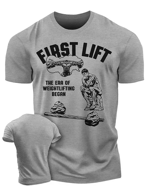 Funny Gym T-Shirt Summer New Men's Simplicity Short Sleeves