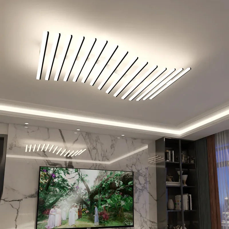 Nordic Art Line Acrylic Led Ceiling Chandelier Living Room