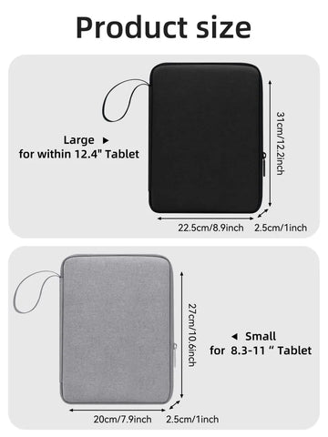 for 2024 iPad Air 11 M2 Tablet Case Handbag for iPad Pro 11/13 M4 9-13 inch Tablet Padded Protective Travel Sleeve Bags