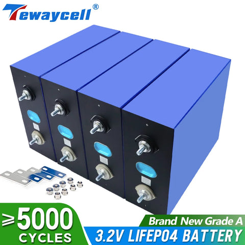 Tewaycell NEW 310Ah 280Ah 230Ah 200Ah Grade A Lifepo4 Rechargeable Battery Pack for Electric car Solar Energy EU US Tax Free