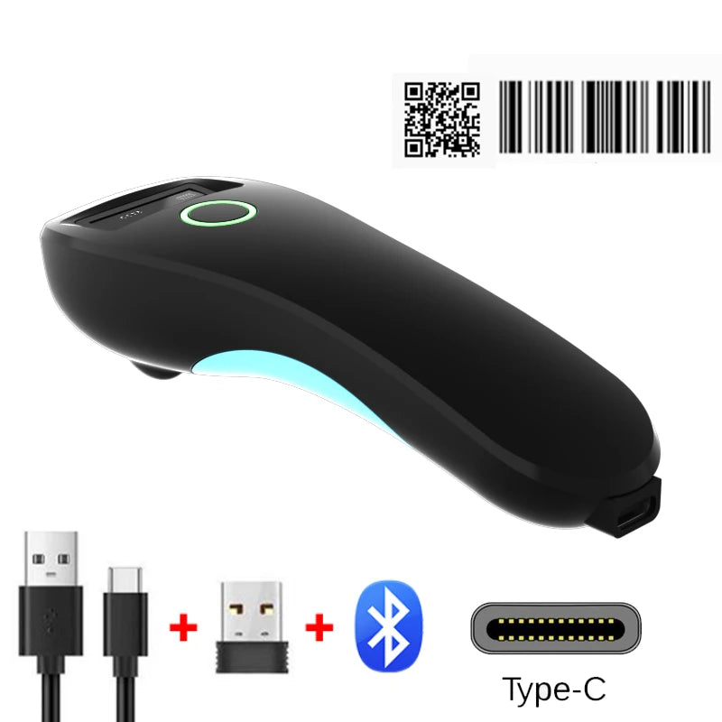 Bluetooth Wireless 1D 2D Barcode Scanner