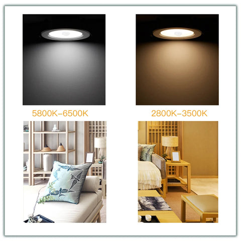 PIR Motion Sensor Downlight 85-265V 5W 10W 15W 20W Recessed Human Infrared Induction LED Spotlight for Room Hallway Stairs