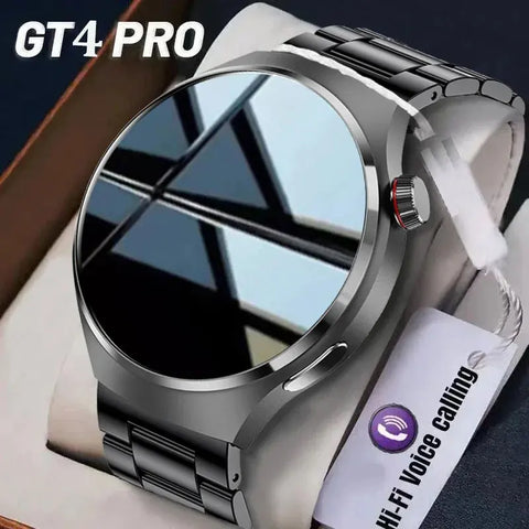 New GPS Smart Watch  GT4  for Men Women AMOLED 360*360 HD Screen Heart Rate DIY Face Bluetooth Call SmartWatch NFC GT4 Pro 2024