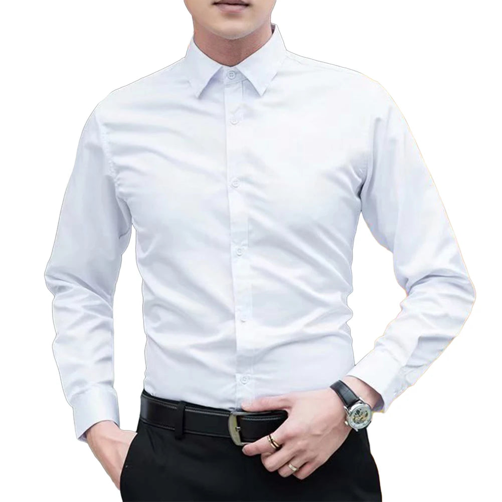 Long Sleeve Slim Casual Party Shirt Top Clothing Male
