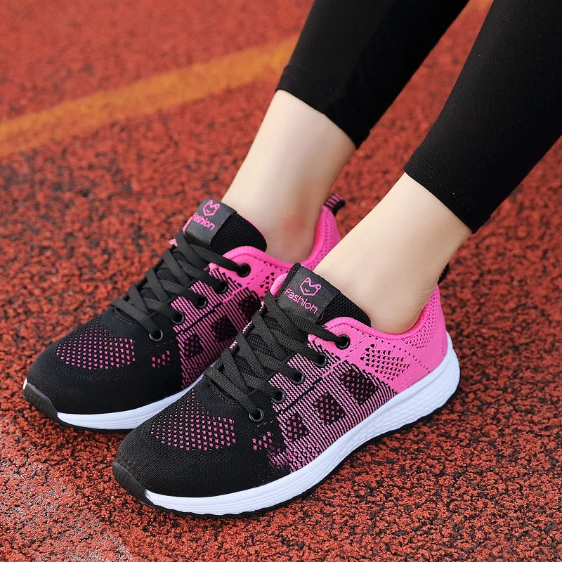 Breathable Women Running Shoes Lightweight Anti-slip