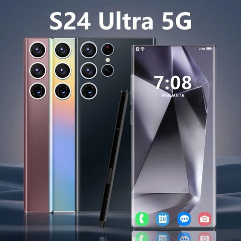 S24 Ultra 7.3 HD Android Mobile Phones