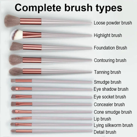 13Pcs Soft Fluffy Makeup Brushes Set