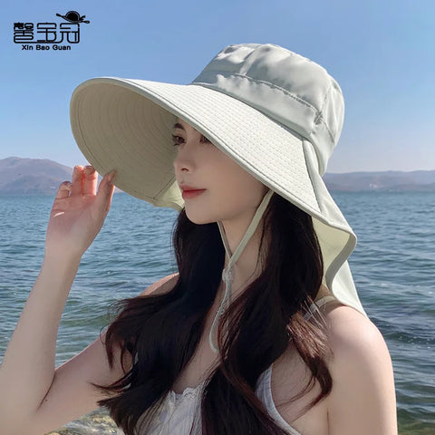 Outdoor Sun Bucket Hat for Women Girls with 50+