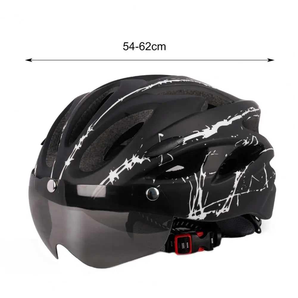 Bicycle Cycling Helmet with Goggles for Outdoor Sports