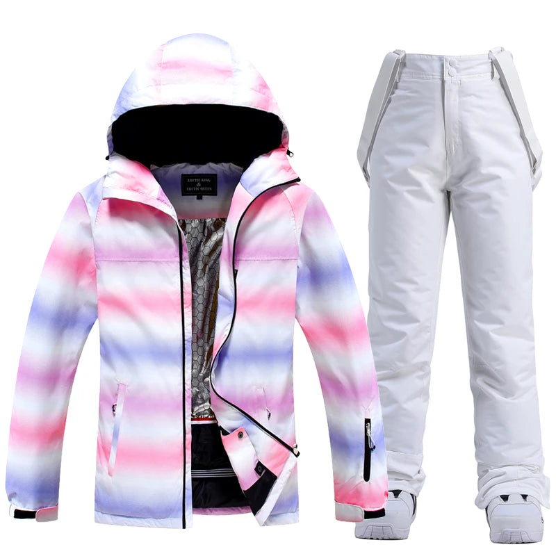 Women's Snow Wear 10k Waterproof Ski Suit Set